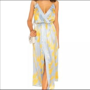 House of Harlow 1960 x Revolve Mareena Dress in Blue Feather Size Medium